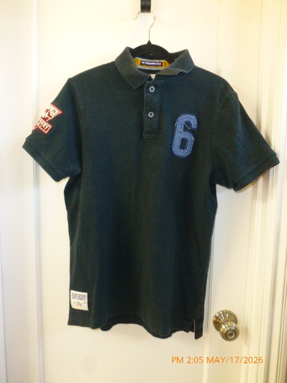 SuperDry Wilderness Pique Polo Shirt Enamel Green size M Streetwear